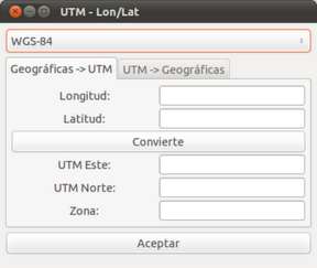 Convirtiendo coordenadas, ahora, de UTM a geodésicas